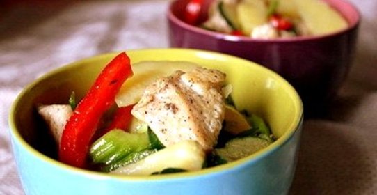 Салат с картофелем и курицей