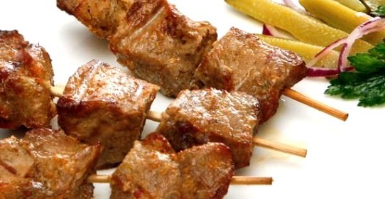 Шашлык из свинины с кефиром и луком