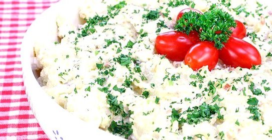 Картофельный салат с индийскими специями