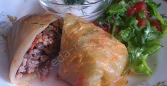 Голубцы с сыром фета