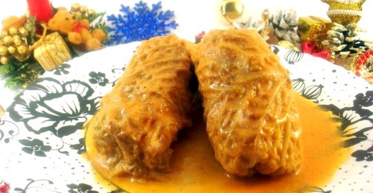 Голубцы из савойской капусты и свинины
