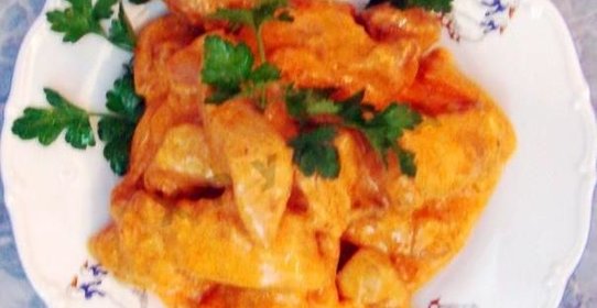 Свинина по-строгановски