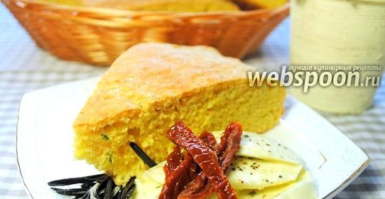 Кукурузный хлеб с зелёным луком