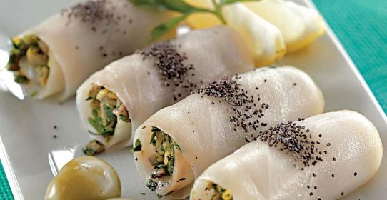 Рулетики из масляной рыбы