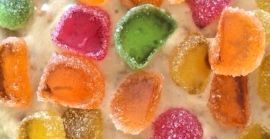 Торт сметанно-банановый с мармеладом