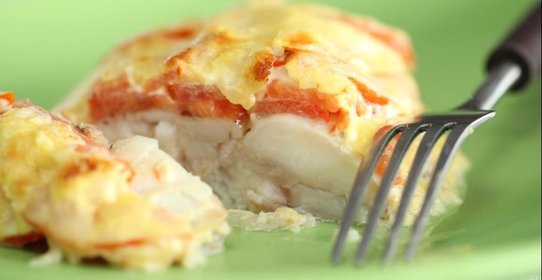 Рыба под сырно-горчичным соусом