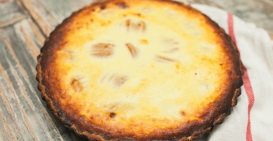 Творожно-абрикосовый пирог