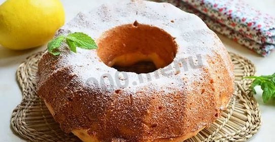 Простой пирог с лимоном