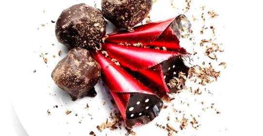 Шоколадно-апельсиновые трюфели