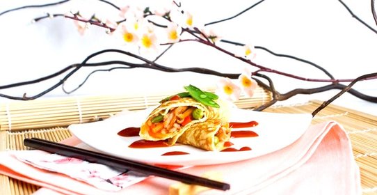 Омлет с рисом по-японски