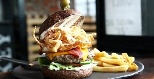 Бургер со свининой