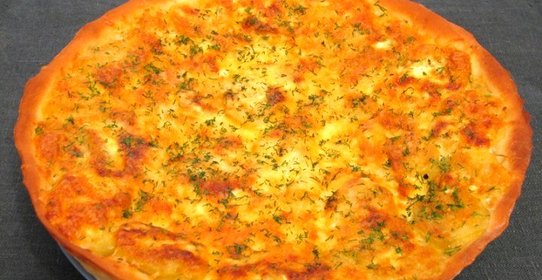 Пирог с грибами и картофелем