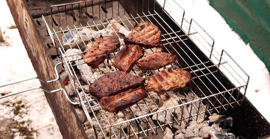 Шашлык из страуса