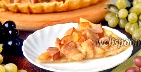 Пирог с китайской грушей и сгущённым молоком