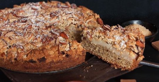 Пирог: Миндаль + Груши