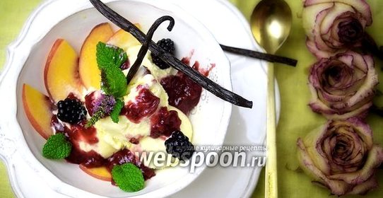 Стевийно-ванильное мороженое