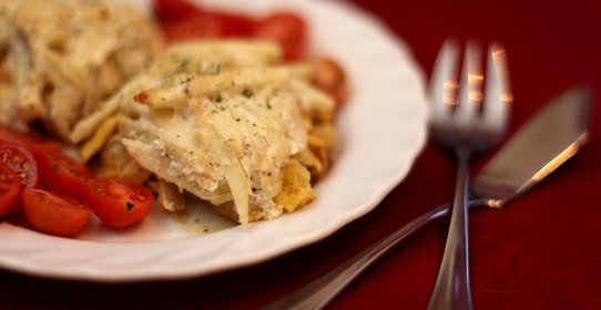 Треска под польским соусом