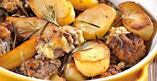 Баранина в сырной панировке