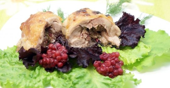 Куриные рулетики с начинкой