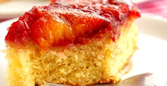 Сливовый пирог перевертыш