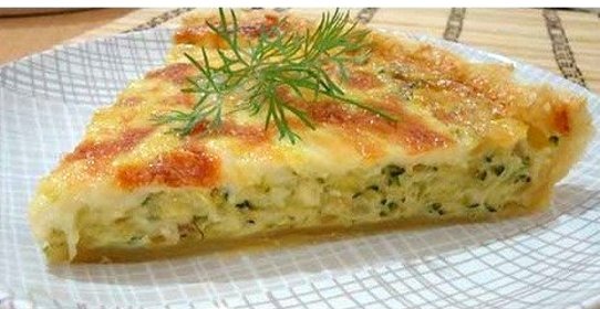 Пирог с кабачком