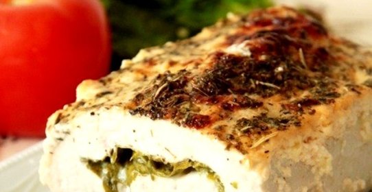 Рулет из индейки со шпинатом