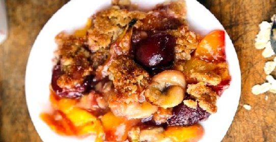 Крамбл с овсяными хлопьями