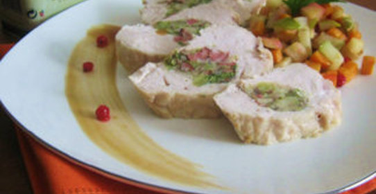 Куриные грудки с осенним гарниром