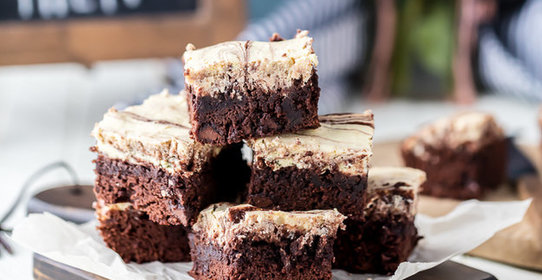 Брауни с карамельной начинкой