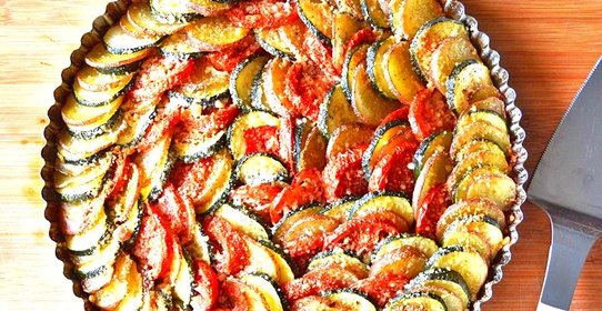 Кабачки, запеченные с картошкой