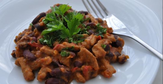 Свинина с фасолью