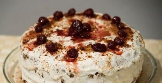 Торт без выпечки со сметаной