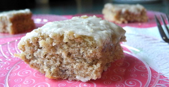 Банановый пирог с молоком