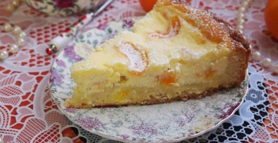 Творожный пирог с мандаринами