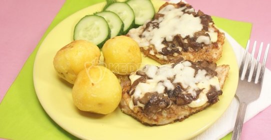 Куриные отбивные «Грибное счастье»