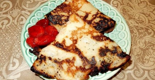 Заварные блинчики на кефире