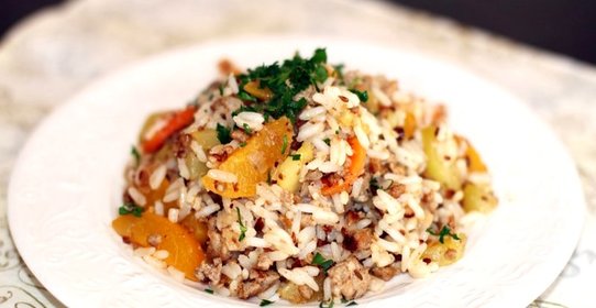 Плов со свининой по-тайски