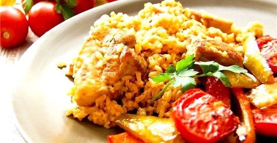 Свинина с рисом в мультиварке