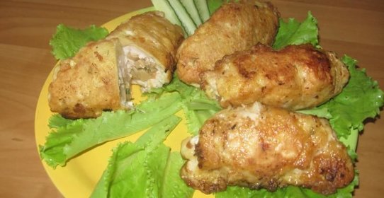 Куриные рулетики с сыром в духовке