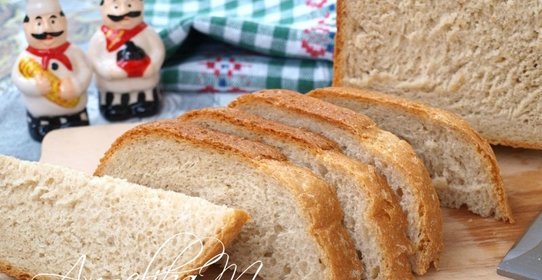 Пшенично-ржаной хлеб с кунжутом в хлебопечке