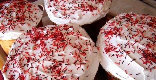 Пасха со взбитыми белками