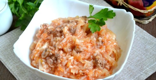 Ленивые голубцы под соусом