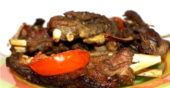 Бараньи ребрышки в аэрогриле