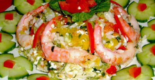 Салат с крабовым мясом VICI и креветками