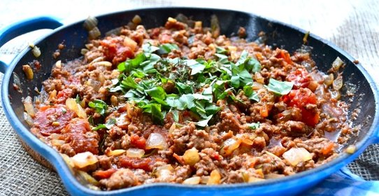 Баранина с кабачками