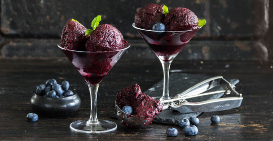 Черничный сорбет