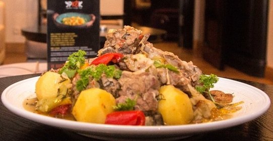 Баранина с овощами