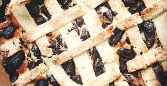 Творожный пирог с шоколадом и цитрусом