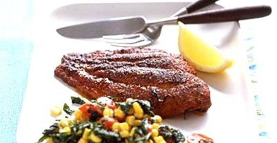 Сом с паприкой и тимьяном