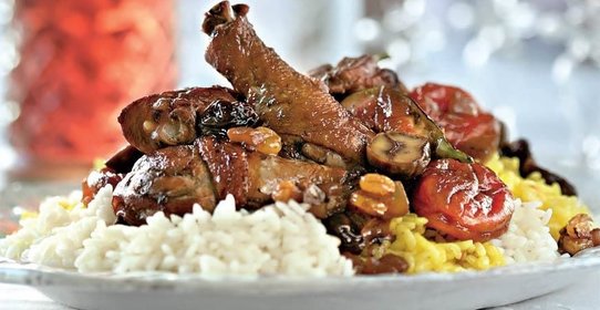 Азербайджанский плов с курицей